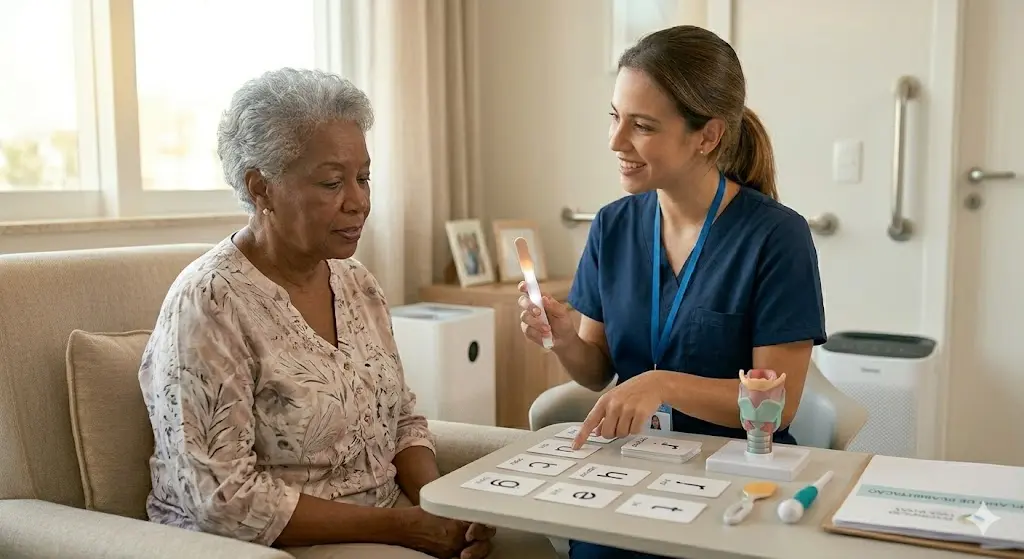 Afasia e Comunicação no Alzheimer: Técnicas de Estimulação para Manter o Vínculo Familiar